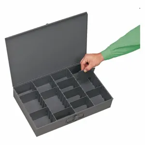 DURHAM MANUFACTURING 119-95-RSC-IND Adjustable Compartment Box, Individual, Vertical, Gray | CF6JGC