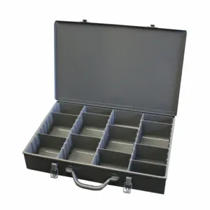 DURHAM MANUFACTURING 119PC227-95 Adjustable Compartment Box With Grip Handle, Vertical, Steel | CF6JGD