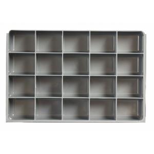 DURHAM MANUFACTURING 124-95-20-IND Compartment Drawer Insert, 18 Inch X 12 Inch X 3 Inch, 3 7/16 Inch X 2 27/32 In | CP3XUL 52JD29