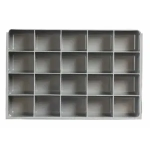 DURHAM MANUFACTURING 124-95-20-IND Compartment Insert, Large, 20 Divider, Polypropylene | CF6JGP