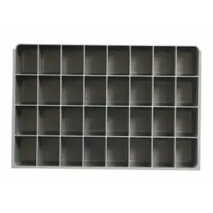 DURHAM MANUFACTURING 124-95-32-IND Compartment Insert, Large, 32 Divider, Polypropylene | CF6JGT