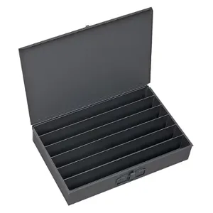 DURHAM MANUFACTURING 125-95-RSC-IND Compartment Box, Individual, 6 Opening, Gray | CF6JGZ