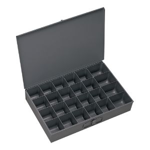 DURHAM MANUFACTURING 202-95 Compartment Box, Small, 24 Opening, Steel | CF6JHV