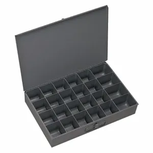 DURHAM MANUFACTURING 202-95 Compartment Box, Small, 24 Opening, Steel | CF6JHV