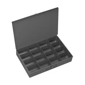 DURHAM MANUFACTURING 209-95 Compartment Box, Small, 16 Opening, Steel | CF6JJB