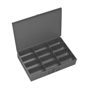 DURHAM MANUFACTURING 211-95 Compartment Box, Small, 12 Opening, Steel | CF6JJD