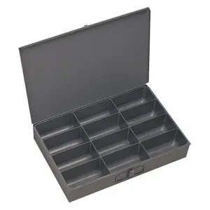 DURHAM MANUFACTURING 211-95 Compartment Box, Small, 12 Opening, Steel | CF6JJD