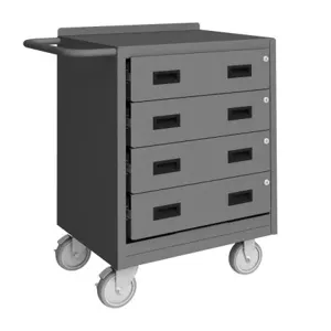 DURHAM MANUFACTURING 2202-95 Mobile Bench Cabinet, 4 Drawer, Size 18 x 24 x 36-1/2 Inch | CF6JJM