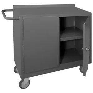 DURHAM MANUFACTURING 2210-95 Mobile Bench Cabinet, 1 Shelf, 2 door, Size 18-1/4 x 42-1/8 x 36-3/8 Inch | CF6JJN