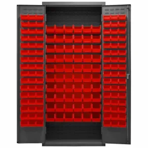 DURHAM MANUFACTURING 2603-156B-1795 Industrial Cabinet, 16 Gauge, 156 Bin, Red | AH6RMD 36EZ83