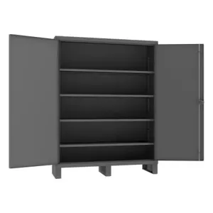 DURHAM MANUFACTURING 2704-4S-95 Cabinet, 4 Shelf, 14 Gauge, Size 60 x 18 x 78 Inch | CF6JKP