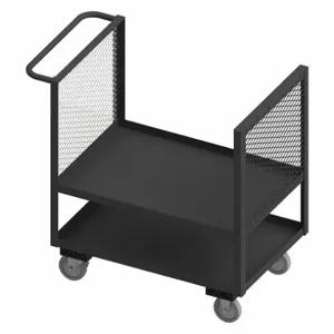 DURHAM MANUFACTURING 2SLT-EX2436-1.2K-95 Mesh Stock Truck, 2 Sided, 2 Shelf, Size 24-1/4 x 42-1/2 x 40-1/8 Inch | CF6JKX