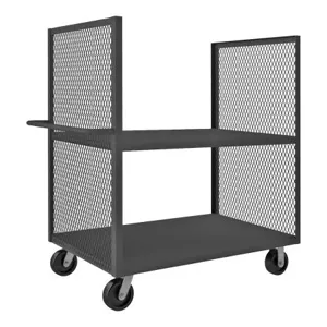 DURHAM MANUFACTURING 2SPT-EX3048-2-2K-95 Mesh Stock Truck, 2 Sided, 2 Shelf, Size 30-1/4 x 54-1/2 x 57-7/16 Inch | CF6JLC