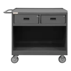 DURHAM MANUFACTURING 3117-95 Mobile Bench Cabinet, Lip Down, Steel, Size 24-1/4 x 42-1/8 x 36-3/8 Inch | CF6JMM