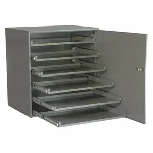 DURHAM MANUFACTURING 321B-95-DR Bearing Rack With Locking Door, Heavy Duty, 6 Compartment, Steel | AJ2DUQ 49H250