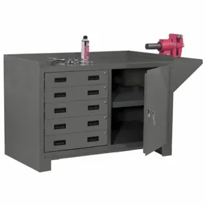 DURHAM MANUFACTURING 3405-95 Work Table Cabinet, 5 Drawer, Vice Support | AF2DDU 6RHJ0