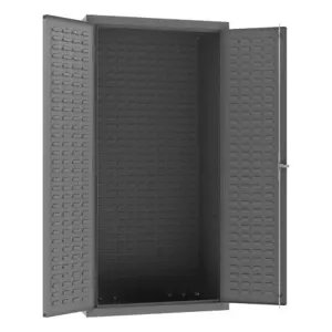 DURHAM MANUFACTURING 3501-BDLP-95 Customizable Cabinet With Louvered Panel, 14 Gauge, Size 36 x 24 x 72 Inch | CF6JPH