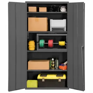 DURHAM MANUFACTURING 3602-95 Storage Cabinet, 4 Adjustable Shelf, 14 Gauge, Size 36 x 72 Inch | AD2FMJ 3NYL2