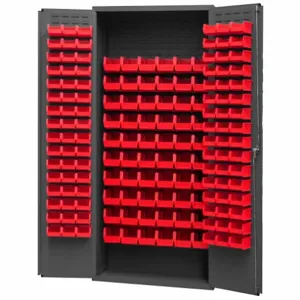 DURHAM MANUFACTURING 3603-156B-1795 Industrial Cabinet, 14 Gauge, 156 Bin, Red | AH6RMR 36EZ95