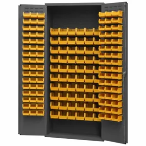 DURHAM MANUFACTURING 3603-156B-95 Industrial Cabinet, 14 Gauge, 156 Bin, Yellow | AH6RMU 36EZ97