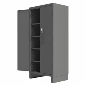 DURHAM MANUFACTURING 3702CX-BLP4S-95 Digital Cabinet, Welded, 2 Door, Capacity 1900 Lbs, Steel | AG3FHP 33HY48