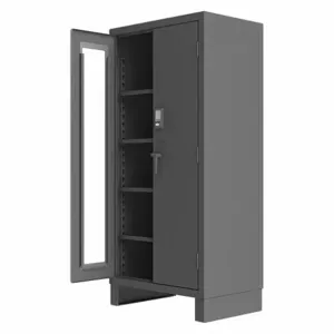 DURHAM MANUFACTURING 3702CXC-BLP4S-95 Digital Cabinet, Size 36 x 78 Inch, Steel | AG3FHL 33HY45