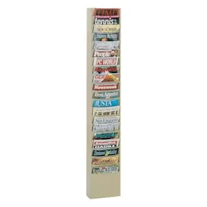 DURHAM MANUFACTURING 400-75 Literature Rack, 20 Pocket, Tan | CF6JTU