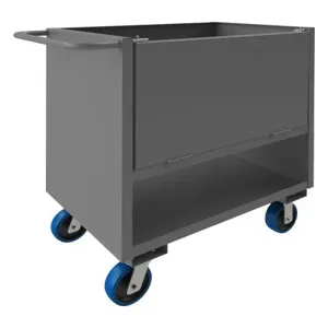 DURHAM MANUFACTURING 4STEDG-SM-2436-6PU-95 Solid Box Truck, 4 Sided, With Drop Gate, Size 36 x 24 Inch | CF6JXT