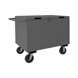 DURHAM MANUFACTURING 4STHC-SM-3060-6MR-95 Solid Box Truck, 4 Sided, With Hinged Cover, Size 60 x 30 Inch | CF6JXY