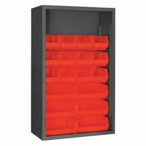 DURHAM MANUFACTURING 5002-18-1795 Enclosed Shelving, Size 18 x 36 x 60 Inch, Red | AH6RQH 36FA53