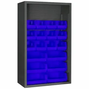 DURHAM MANUFACTURING 5002-18-5295 Enclosed Shelving, Size 18 x 36 x 60 Inch, Blue | AH6RQJ 36FA54