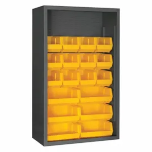 DURHAM MANUFACTURING 5002-18-95 Enclosed Shelving, Size 18 x 36 x 60 Inch, Yellow | AH6RQK 36FA55