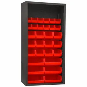 DURHAM MANUFACTURING 5003-30-1795 Enclosed Shelving, Size 18 x 36 x 72 Inch, Red | AH6RQL 36FA56