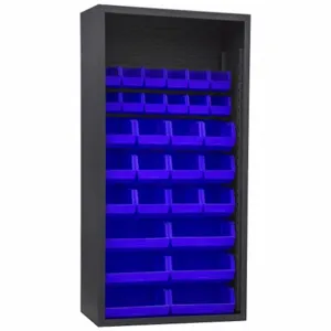 DURHAM MANUFACTURING 5003-30-5295 Enclosed Shelving, Size 18 x 36 x 72 Inch, Blue | AH6RQM 36FA57