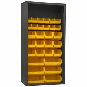 DURHAM MANUFACTURING 5003-30-95 Enclosed Shelving, Size 18 x 36 x 72 Inch, Yellow | AH6RQN 36FA58