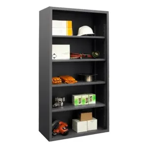 DURHAM MANUFACTURING 5003-4S-95 Enclosed Shelving, 4 Shelf, 12 Gauge, Size 36 x 18 x 72 Inch | CF6JYA