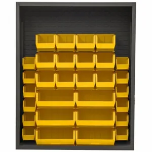 DURHAM MANUFACTURING 5006-30-95 Enclosed Shelving, Size 18 x 48 x 60 Inch, Yellow | AH6RQR 36FA61