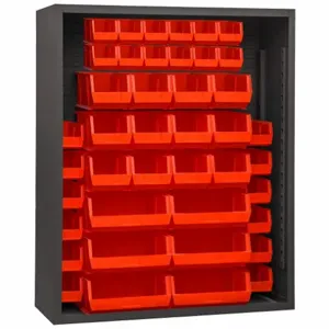 DURHAM MANUFACTURING 5007-42-1795 Enclosed Shelving, Size 18 x 48 x 72 Inch, Red | AH6RQT 36FA62