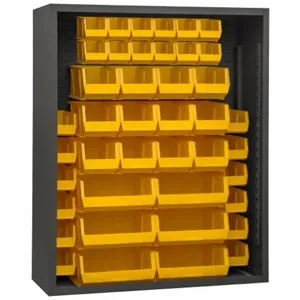 DURHAM MANUFACTURING 5007-42-95 Enclosed Shelving, Size 18 x 48 x 72 Inch, Yellow | AH6RQV 36FA64