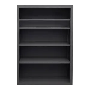 DURHAM MANUFACTURING 5015-4S-95 Enclosed Shelving, 4 Shelf, 12 Gauge, Size 48 x 24 x 72 Inch | CF6JYH