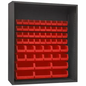 DURHAM MANUFACTURING 5019-54-1795 Enclosed Shelving, Size 24 x 60 x 72 Inch, Red | AH6RRM 36FA80