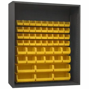 DURHAM MANUFACTURING 5019-54-95 Enclosed Shelving, Size 24 x 60 x 72 Inch, Yellow | AH6RRP 36FA82