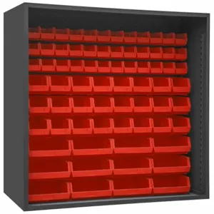 DURHAM MANUFACTURING 5023-72-1795 Enclosed Shelving, Size 24 x 72 x 72 Inch, Red | AH6RRU 36FA86