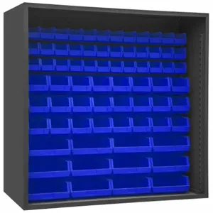 DURHAM MANUFACTURING 5023-72-5295 Enclosed Shelving, Size 24 x 72 x 72 Inch, Blue | AH6RRV 36FA87