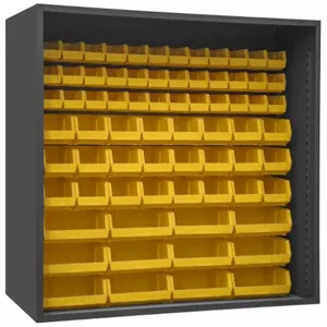 DURHAM MANUFACTURING 5023-72-95 Enclosed Shelving, Size 24 x 72 x 72 Inch, Yellow | AH6RRW 36FA88