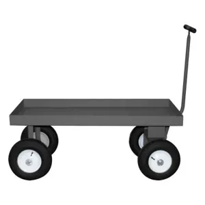 DURHAM MANUFACTURING 5WT3-2448-LU-12PN-95 Fifth Wheel Platform Truck, 3 Inch Lips Up, Size 24 x 50-1/4 x 43-1/8 Inch | CF6KAB