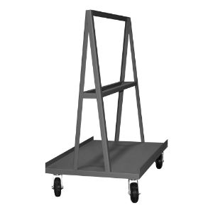 DURHAM MANUFACTURING AF-2448-95 A-Frame Panel Truck, Size 24 x 48-1/2 x 56-15/16 Inch, Gray | CF6KBA