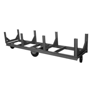 DURHAM MANUFACTURING BCT-2896-10K-95 Bar Cradle Truck, 4 Cradle, Size 28 x 96 x 30-1/4 Inch | CF6KCK