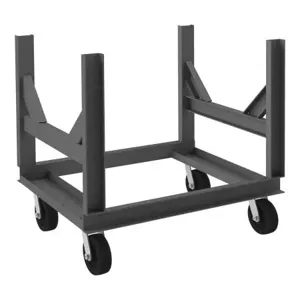 DURHAM MANUFACTURING BCTE-2836-4K-95 Bar Cradle Truck, 2 Cradle, Size 28 x 36 x 34-1/2 Inch | CF6KCM