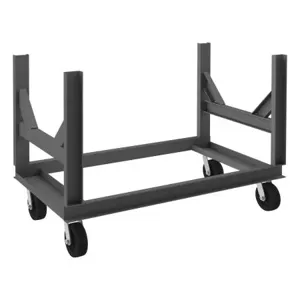 DURHAM MANUFACTURING BCTE-2848-4K-95 Bar Cradle Truck, 2 Cradle, Size 28 x 48 x 34-1/2 Inch | CF6KCN